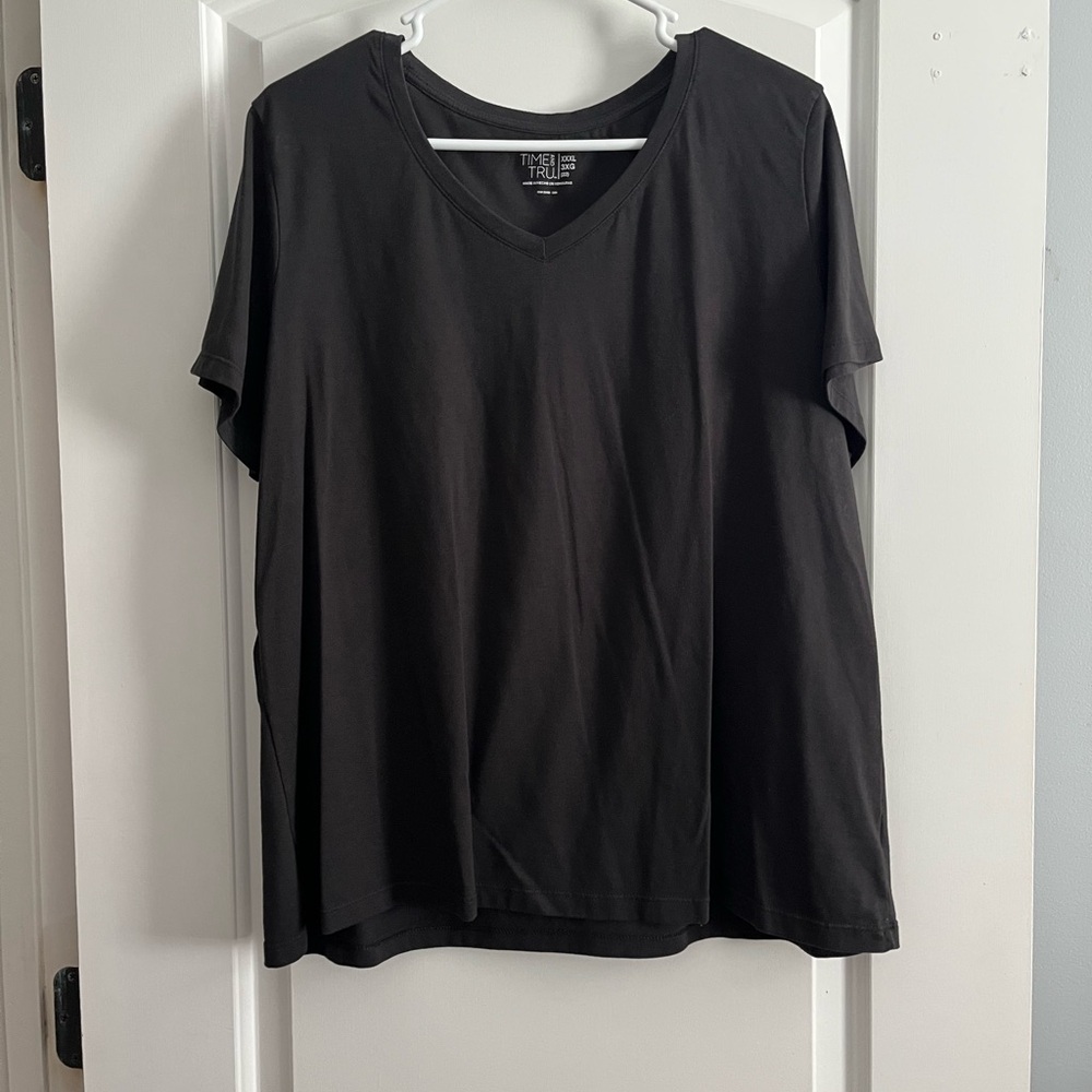 🚨3 for $15🚨 Time and Tru Black Boxy Short Sleeve T-Shirt